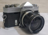 Konica Autoreflex T 35mm Film Camera with 35mm Lens & Konica 52mm Lens . Untested - 2