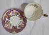 Paragon Pink & Yellow Roses Cup and Saucer , Both Ring True . No chips or cracks - 3