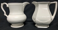 2 Vintage English Pitchers | Lord Nelson Pottery 9-75 & Real Ironstone WM Adams & Sons Micratex |