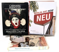 3 Hardcover Art Books | Heather Cooper: Carnaval Perpetuel, Berlin Art Now & Modern French Drawings by Paul Hamlyn