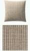 New Restoration Hardware Naya Handwoven Linen & Silk Mix Striated Pillow Cover | 22" x 22" | Retails for Over $300!