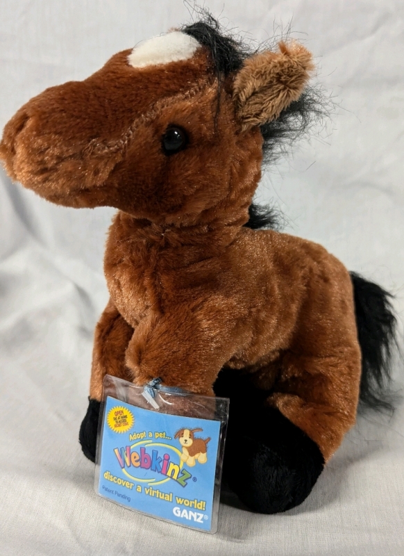 New Webkinz HM101 "Brown Arabian" with Sealed Code.