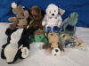 8 Stuffed Animals | 4 Ty Beanie Babies & 4 Unbranded Stuffed Animals | Ranging In Size From 3" - 11" Long