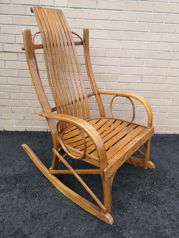 Vintage Bent Wood Rocker - 22"W, 19" Deep, 41" H & Seat Height 16"