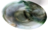 Gorgeous Vintage Signed Akro Agate Green Blue Orange White Slag Glass Lily Vase | 4.25" H - 2