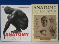 2001-2003 2 Vintage Hardcover Books | Anatomy For The Artist, Written By; Sarah Simblet | & Anatomy For The Artist: The Dynamics Of The Human Form