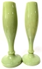 2 Vintage Handpainted Opaline Glass Vases | 7.9" Tall each - 2