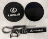 New Lexus Cup Holder Coasters, Keychain & Flathead Mini Scredriver Coasters 2.7" Diameter.