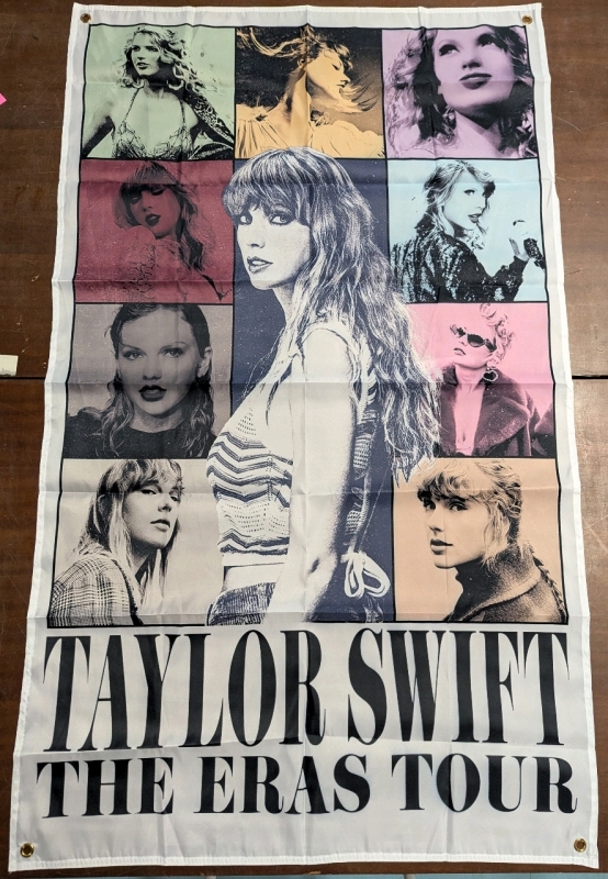 New Oxpecker Taylor Swift Flag Eras Tour Signature Tapestry. 60" by 36".