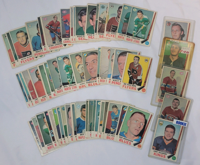 1969 - 70 O Pee Chee NHL Hockey Series One Trading Card Singles , 67 Trading Cards