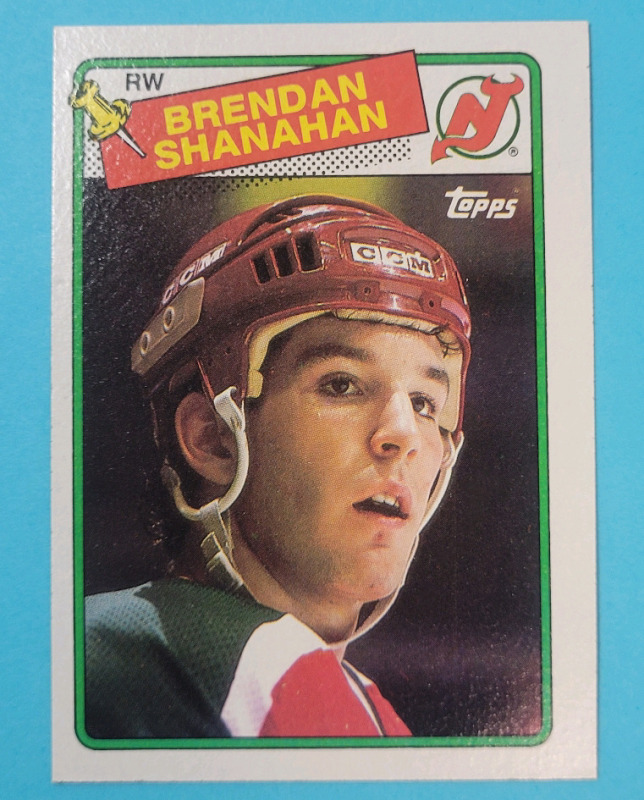 1988 - 89 Topps NHL Hockey #122 Brendan Shanahan Rookie Trading Card . See Photos for Condition