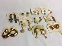 Vintage D&rsquo;ORLAN Earrings 10 Pairs Clip On & Screw Back