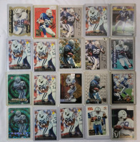 NFL Football Marshall Faulk Trading Card Lot , Includes 8+ Rookie Cards . 20 Cards in Protective Top Loaders