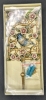 Lovely New Gold Tone & Enamel Jeweled Birds & Flowers Fall Hook w Mounting Hardware | 3.15" x 7.2" Long - 4