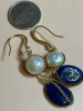 Natural Fresh Water Pearl Hook Drop Dangle Earrings - 5