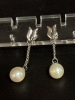 Fresh Water Pearl Drop Pierced Earrings - 4