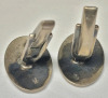 800 Silver Mens Cufflinks & Vintage Sterling Silver School Pin - 3
