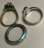 Three Size 6 Sterling Rings With Stones - 5