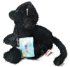 New Ganz WEBKINZ Plush Black Cat (HM135) with Sealed Secret Code | 7" Tall - 2