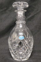 Vintage BIRKS Lead Crystal Decantor . Measures 10 3/4" tall . No chips or cracks