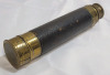 Vintage Brass Telescope with Leather Handle . Measures 15.5" long open & closed . No Makers Mark - 3