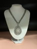 Elegant Rhinestone Filigree Teardrop 4 Strand Necklace 18 Inch - 3