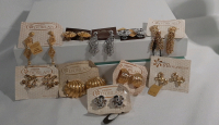 9 Pair of D'Orlan Clip on Earrings