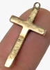 Gorgeous Gold Filled Jewelry: Signed GM F-14K Bracelet 7.5", Signed Ecco GF Cross 1.15" & Unstamped Non-Magnetic Cross 1" - 5