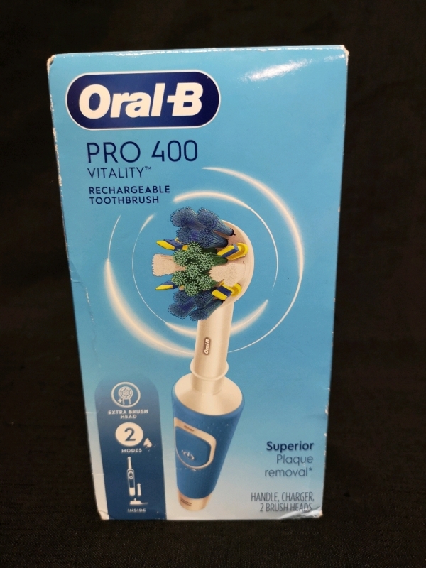 New Oral-B Pro Vitality Rechargeable Toothbrush - Superior Plaque Removal Retails for $45.99