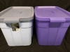 2 Roughneck Rubbermaid Storage Totes - 24x16x16.5" H