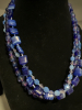 Wrap yourself in Blue Necklaces + Art Glass Fish Bowl Earrings - 2