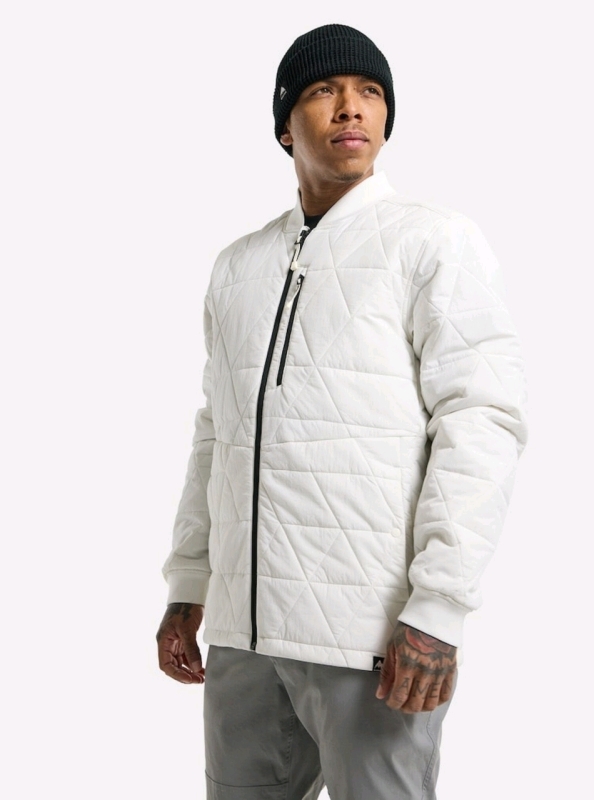 New Men's Size Medium | Burton Versatile Heat Insulated Jacket | Stout White | Retails for Over $110!