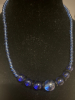 Wrap yourself in Blue Necklaces + Art Glass Fish Bowl Earrings - 3
