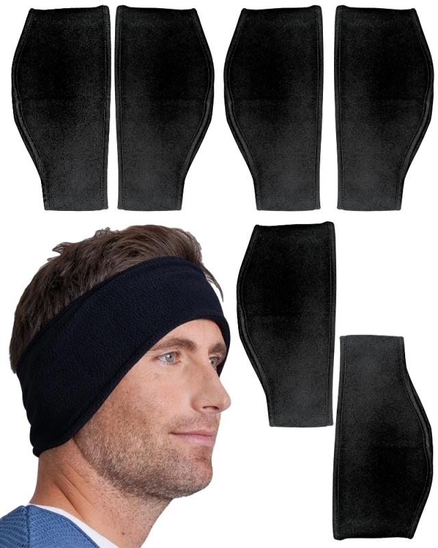 7 New Fleece Ear Warmer Headbands | 6" Diameter x 4.75" at Widest | One Size Fits Many