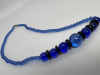 Wrap yourself in Blue Necklaces + Art Glass Fish Bowl Earrings - 5