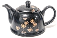 NUMI Personal Ceramic Teapot w Tea Leaves Strainer | 6.75" x 4" Tall