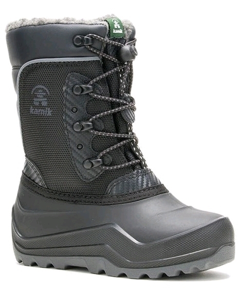 New Youth Size 4 | KAMIK Luke4 Insulated Kids Boots (Black) | Retails for Over $80!