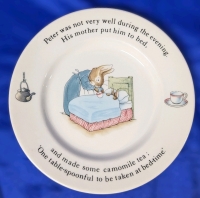 Vintage Peter Rabbit Wedgwood of Etruria & Barlaston Children's Nursery Plate | 6.75" Diameter