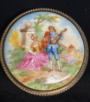 Lil Lomages France Large Porcelain Brooch