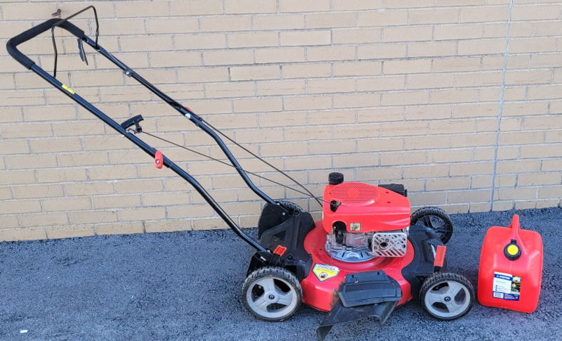 PowerSmart 20" Gas Lawnmower with 10L Jerry Can . Tested Working , 1/2 Tank Gas