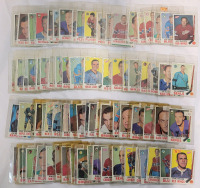 1969 - 70 Topps NHL Hockey Trading Card Singles . 81 Trading Cards in Top Loaders