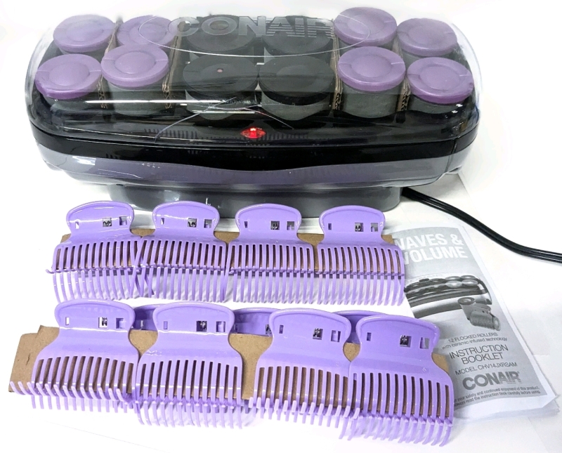 Conair Waves & Volume Xtreme Instant Heat 12 Jumbo / Super Jumbo Hot Rollers | Model CHV14JXRSAM | Rollers 1.5" - 1.75" Diameter