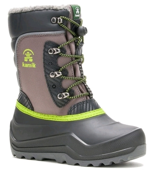 New Youth Size 5 | KAMIK Luke 4 Insulated Kids Boots (Charcoal) | Retails for Over $80!