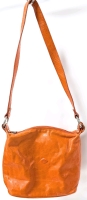 The Trend Italian Leather Shoulder Bag Purse | 8" x 3.25" x 7.5" Tall, 14" Drop Strap