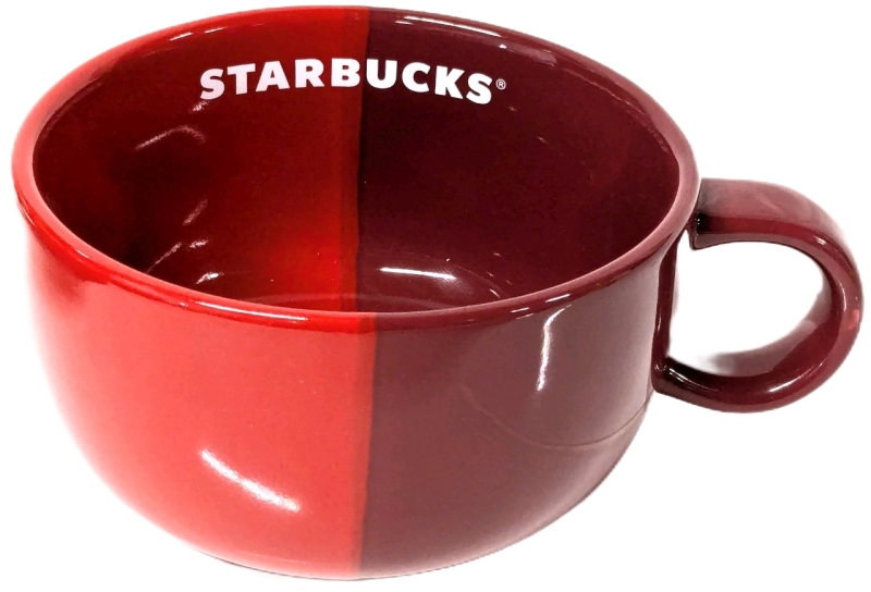 New 2021 Starbucks Split Tone Valentine's Day Oversized Ceramic Mug | 16oz / 475ml