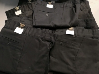 24 New Tactical Force sz 28 Men's Black Twill Work Pants FIT SMALL