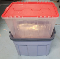 Rubbermaid Storage Tote with Lid & Flip-Top Storage Tote .