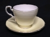 Vintage Paragon Teacup and Saucer Made in England Yellow and White Floral Pattern - 5