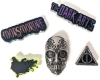 5 New Authentic Harry Potter Death Eater / Dark Arts / Deathly Hallows CROCS Jibbitz | Metal & Glow-in-the-Dark | Up to 1" x 1.75"