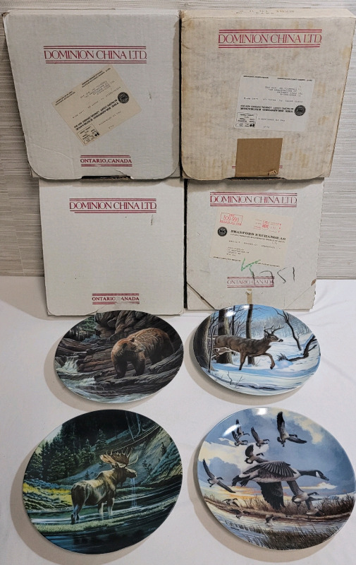 Wildlife Collector Plates by Artists Paul Krapf & Donald Pentz . All Plates Issued by The Bradford Exchange and come with Original Box & COA's